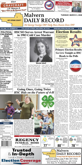 Cover of Malvern Daily Record