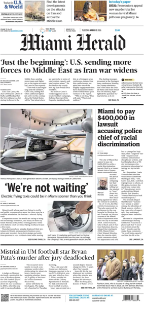 Cover of Miami Herald