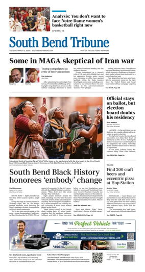 Cover of South Bend Tribune