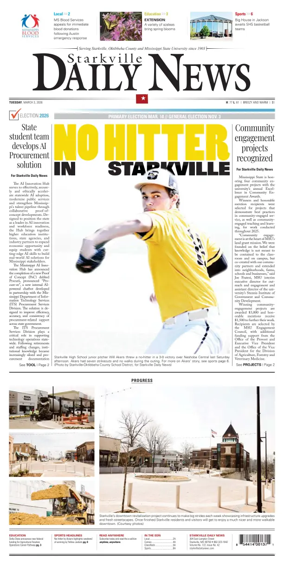 Cover of Starkville Daily News