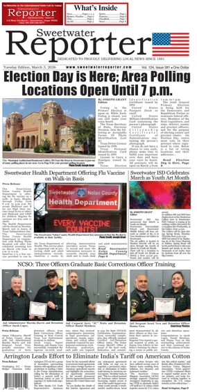 Cover of Sweetwater Reporter