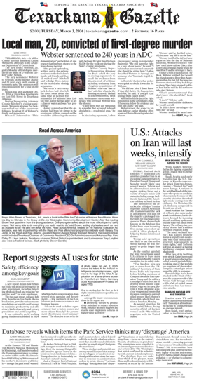 Cover of Texarkana Gazette