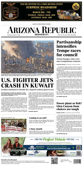 Cover of The Arizona Republic