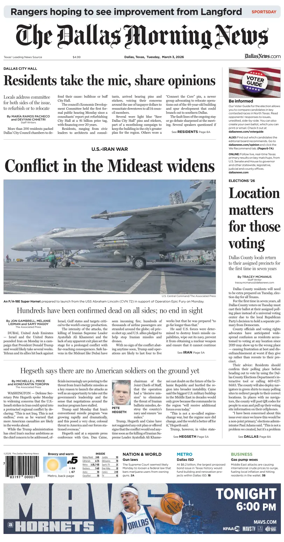 Cover of The Dallas Morning News
