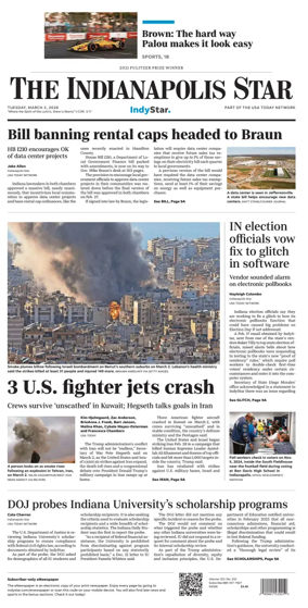 Cover of The Indianapolis Star