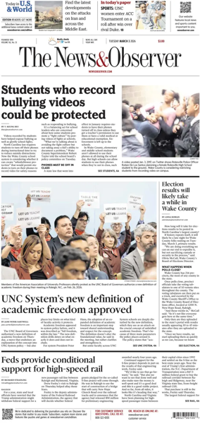 Cover of The News & Observer