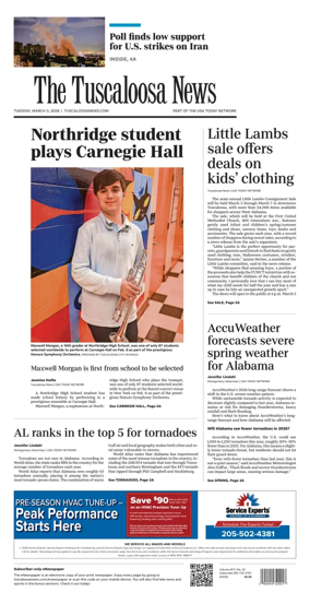 Cover of The Tuscaloosa News