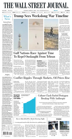 Cover of The Wall Street Journal