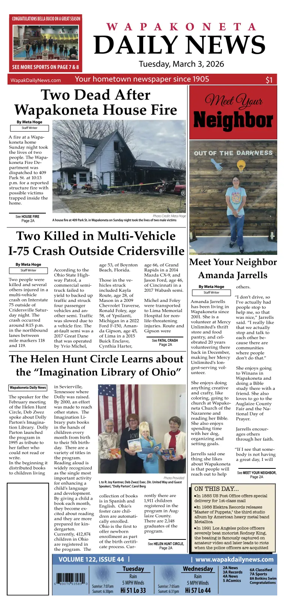 Cover of Wapakoneta Daily News