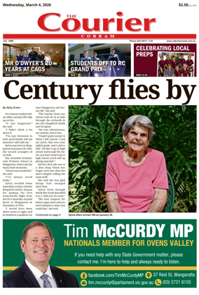 Cover of The Cobram Courier
