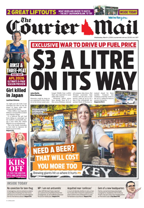 Cover of The Courier-Mail