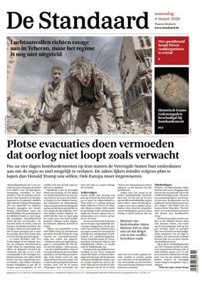 Cover of De Standaard