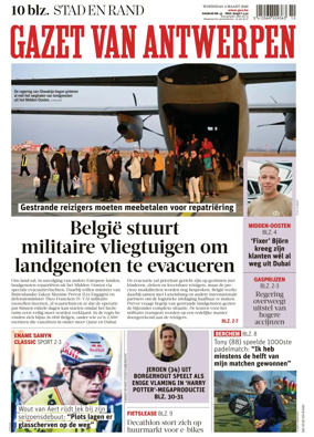Cover of Gazet van Antwerpen Stad en Rand