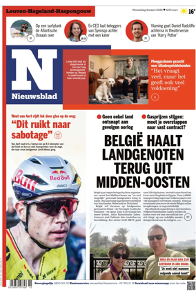 Cover of Het Nieuwsblad