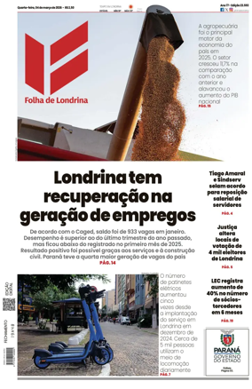 Cover of Folha de Londrina