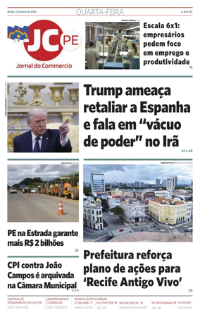 Cover of Jornal do Commercio