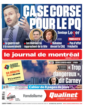Cover of Le Journal de Montreal