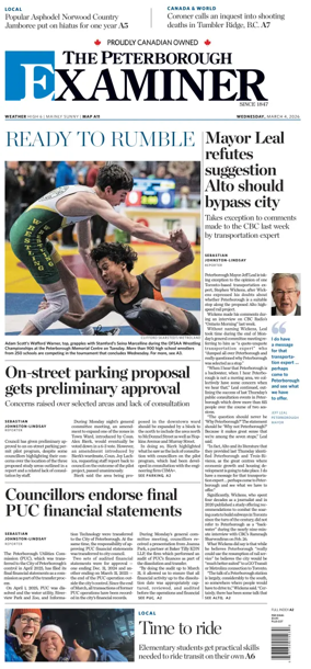 Cover of The Peterborough Examiner