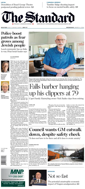 Cover of The Standard (St. Catharines)