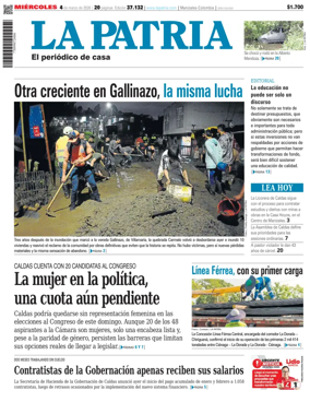 Cover of La Patria (Colombia)