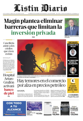 Cover of Listin Diario