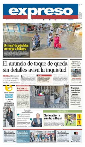 Cover of Diario Expreso