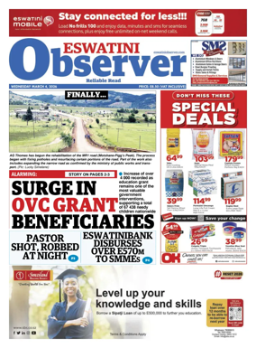 Cover of Eswatini Observer