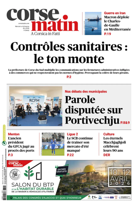 Cover of Corse Matin