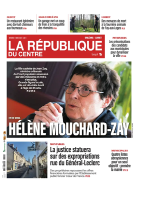 Cover of La Republique du Centre (Orleans - Loiret))