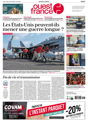 Cover of Ouest France (Auray)