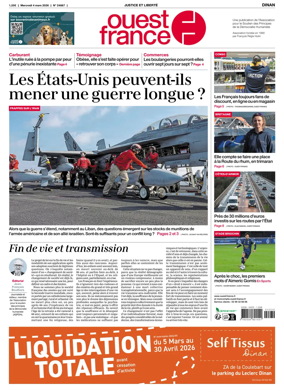 Cover of Ouest France (Dinan)
