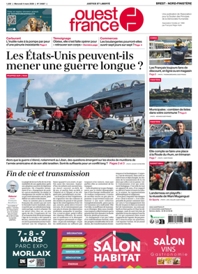 Cover of Ouest France (Nord-Finistere)