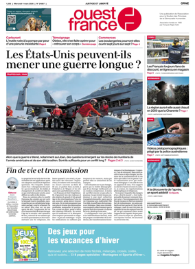 Cover of Ouest France (Orne)