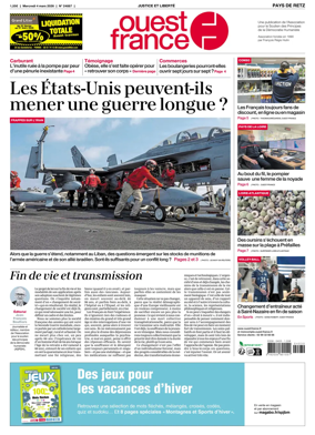 Cover of Ouest France (Pornic / Pays de Retz)