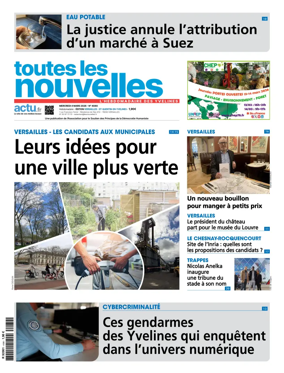 Cover of Toutes les Nouvelles (Versailles / Saint-Quentin-en-Yvelines)