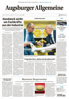 Cover of Augsburger Allgemeine (Ausgabe Stadt)