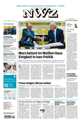 Cover of NWZ – Neue Wurttembergische Zeitung