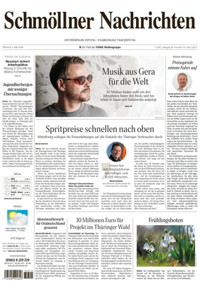 Cover of Ostthuringer Zeitung (Schmolln)