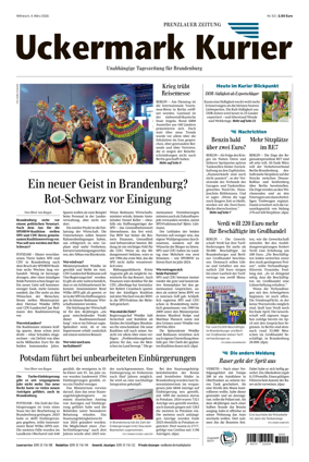 Cover of Prenzlauer Zeitung