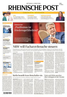 Cover of Rheinische Post - Monchengladbach and Korschenbroich