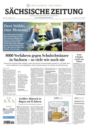 Cover of Sachsische Zeitung (Dresden)