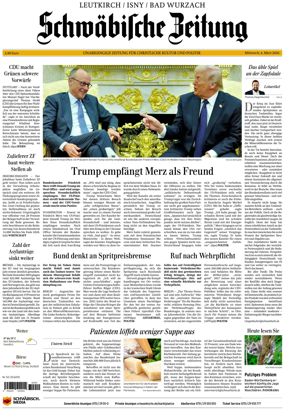 Cover of Schwabische Zeitung (Leutkirch / Isny / Bad Wurzach)