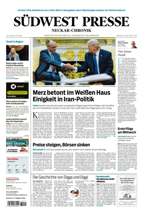 Cover of SUDWEST PRESSE - Neckar-Chronik