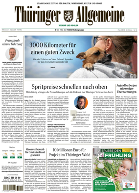 Cover of Thuringer Allgemeine (Weimar)