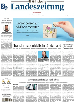 Cover of Thuringische Landeszeitung (Unstrut-Hainich-Kreis)