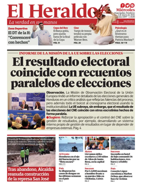 Cover of Diario El Heraldo