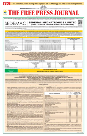 Cover of The Free Press Journal