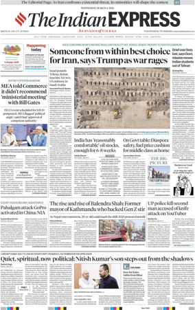 Cover of The Indian Express