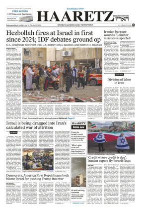 Cover of Haaretz english edition