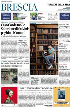 Cover of Corriere della Sera (Brescia)